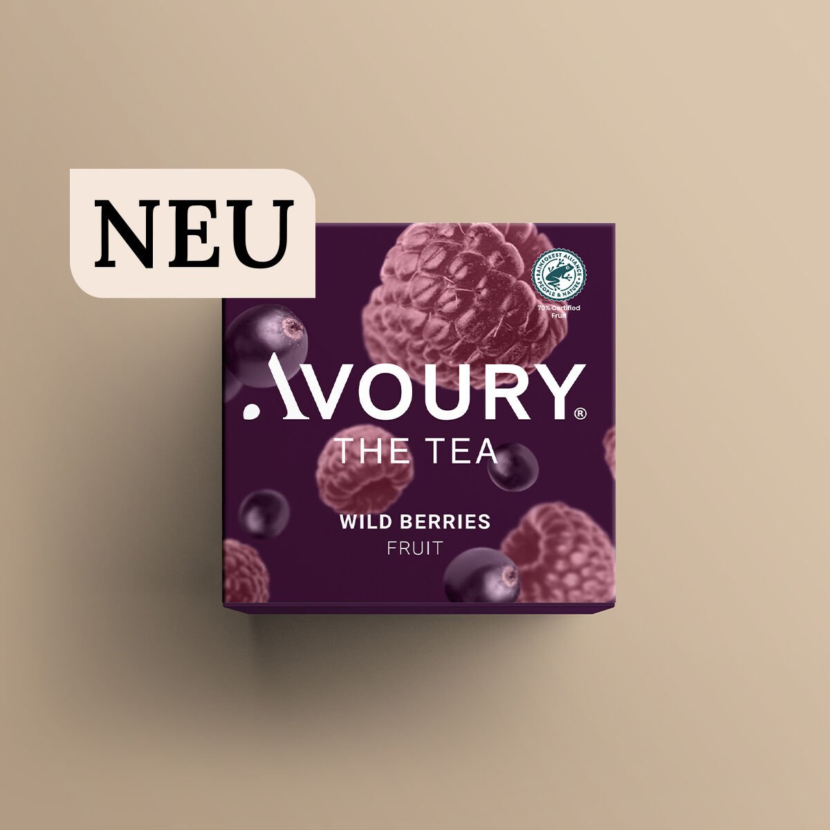 Wild Berries Tee Box mit Störer "Neu"