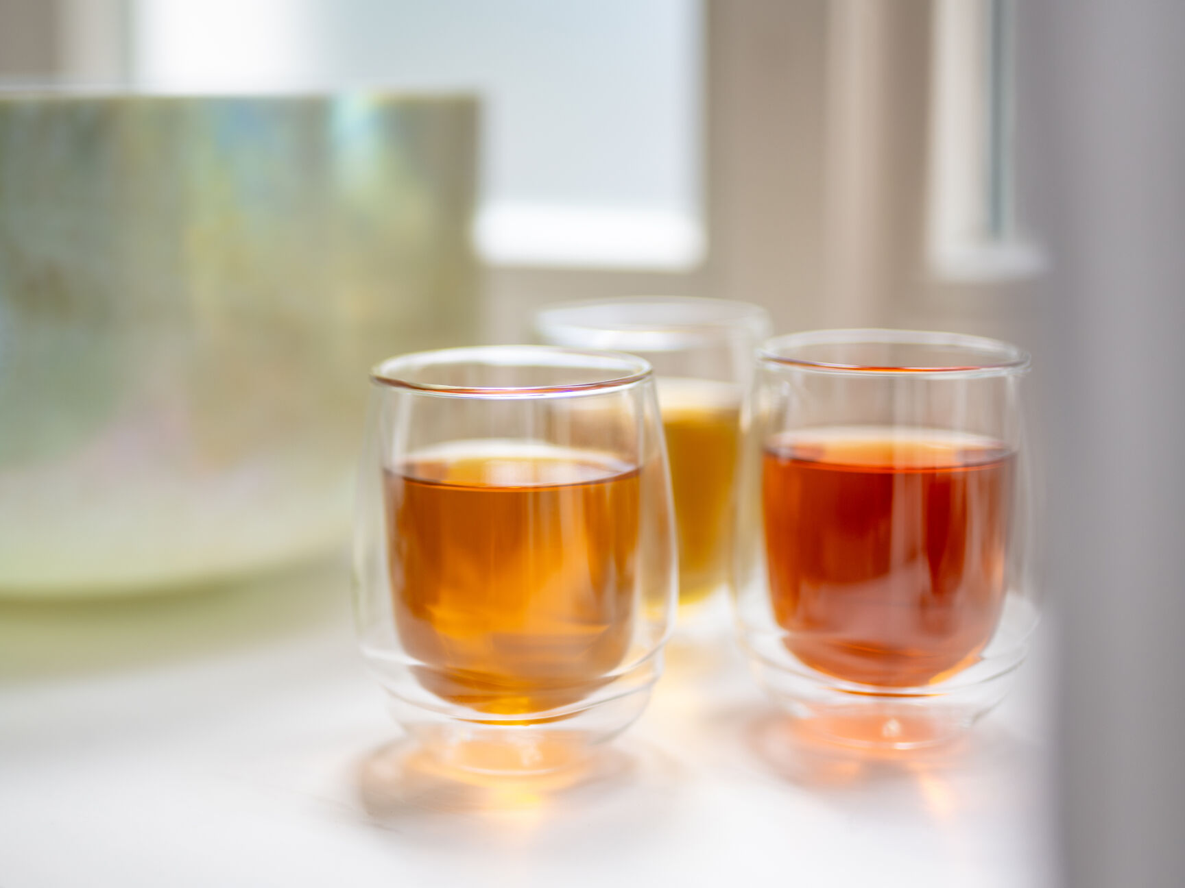 Three glasses of tea