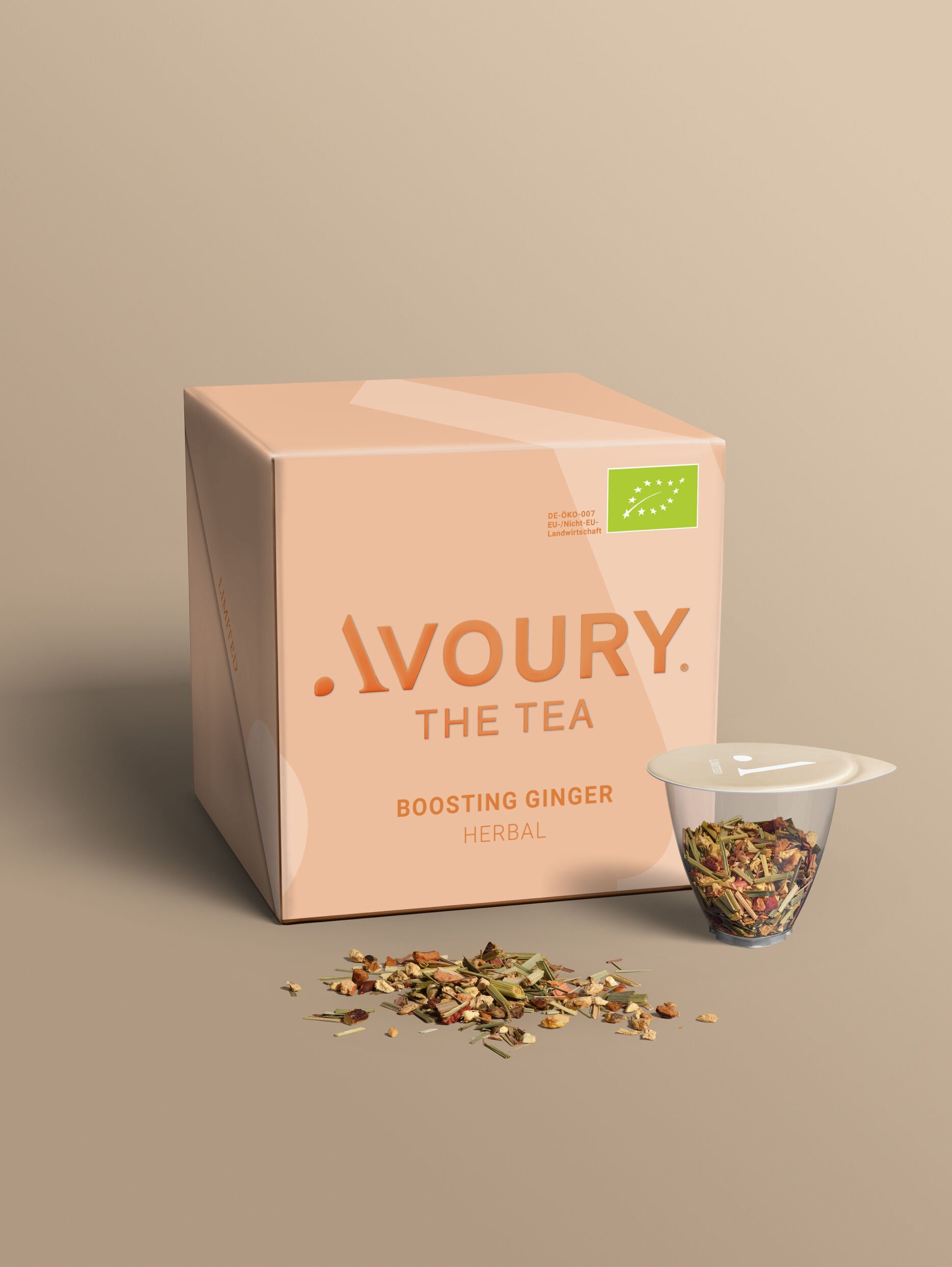 Boosting Ginger Teepackung Frontansicht  cover