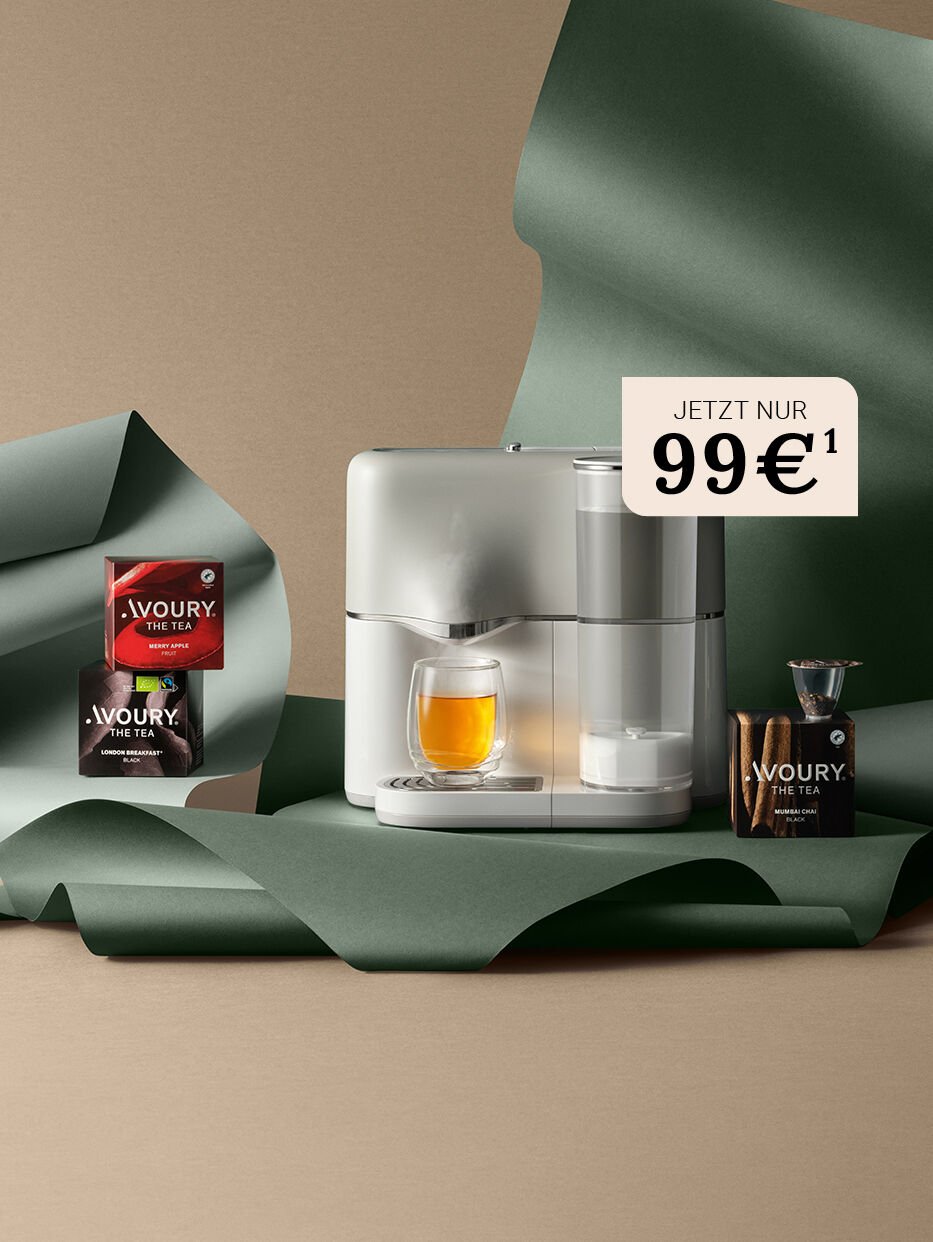 Avoury Teemaschine silver/white cover