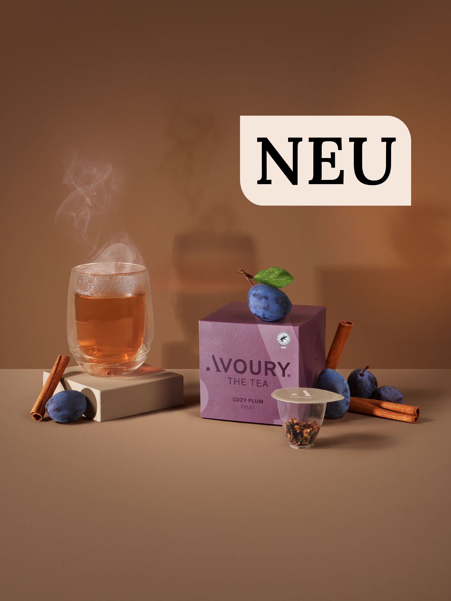 Cozy Plum Tea Box mit Störer NEU cover