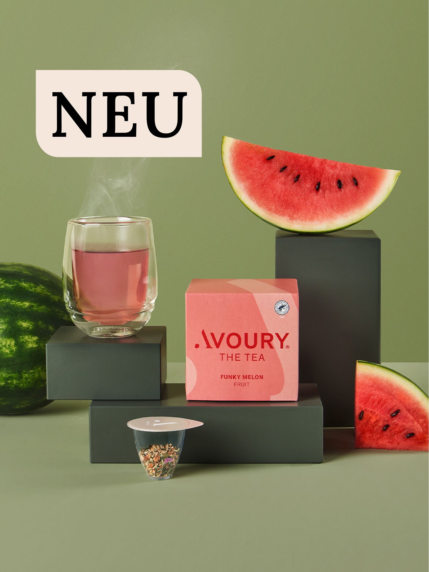 Funky Melon Teebox mit Glas  cover