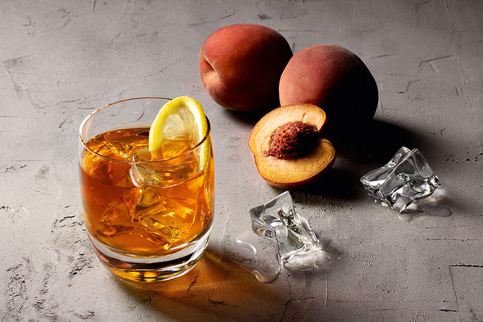Endergebnis für das Peach Maker-Rezept mit Pfirsich, Mango und Eis