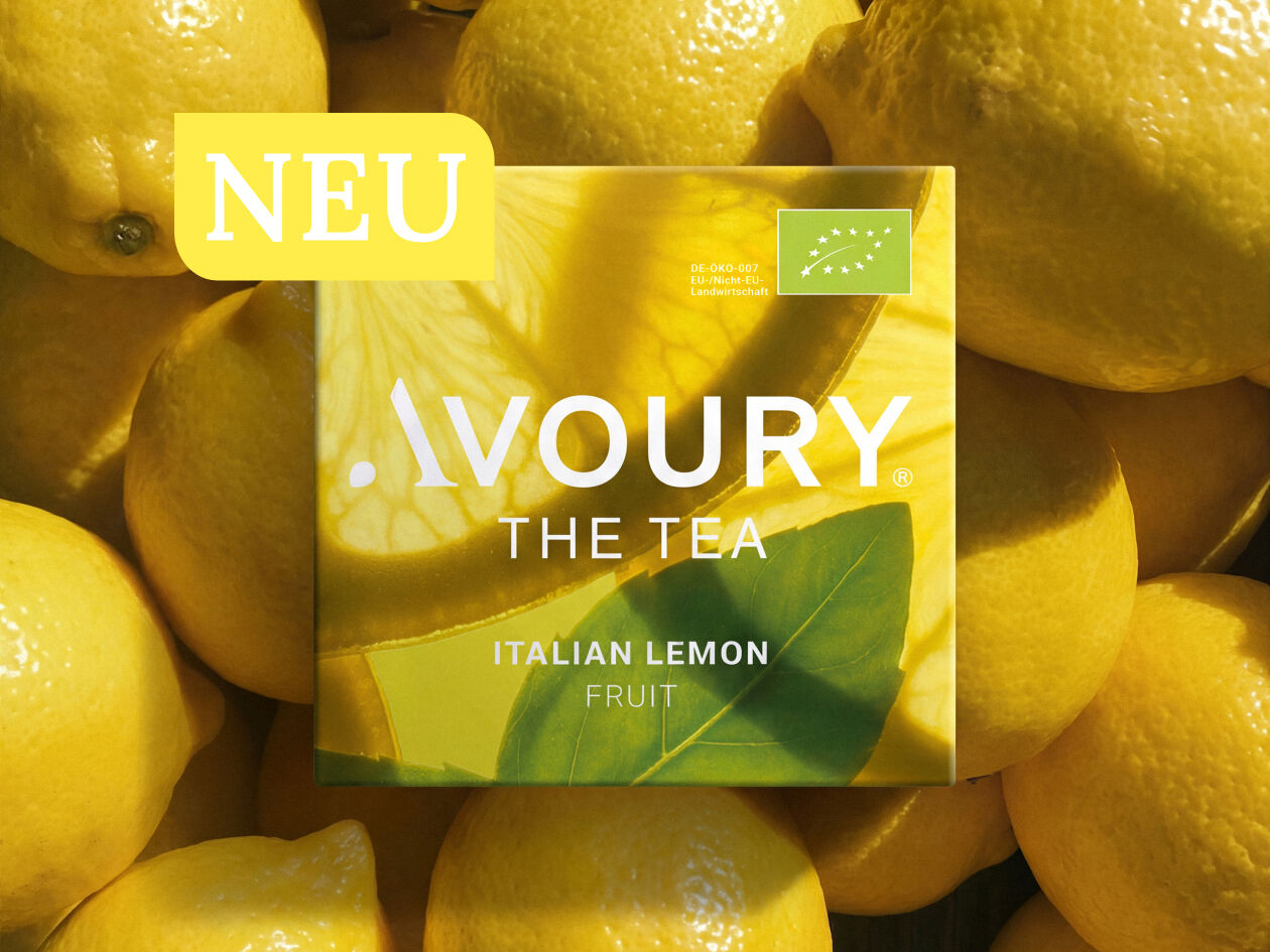  Italian Lemon Detailansicht von Zitronen und Basilikum