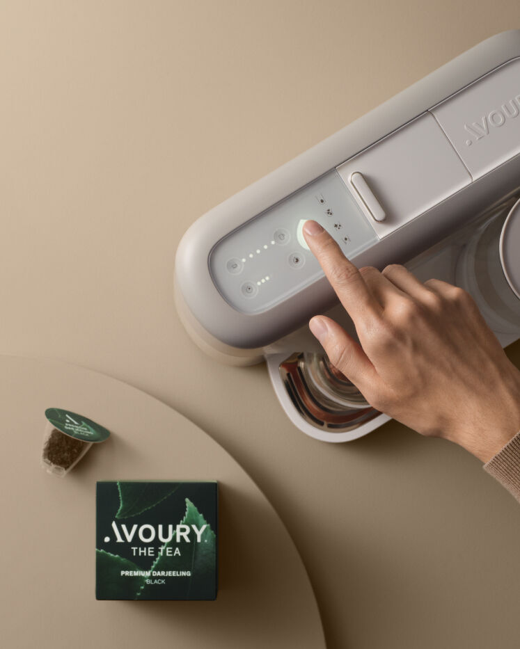 Avoury Teemaschine Silver White cover
