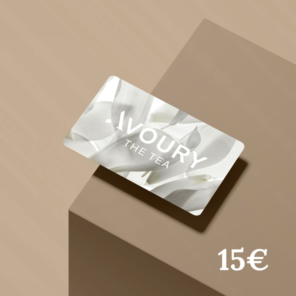 Geschenkgutschein Motiv White 15€  | Avoury. The Tea.