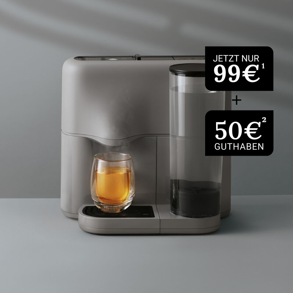 Avoury Teemaschine in Grey/Black mit 99€ und 50€ Guthaben Störer