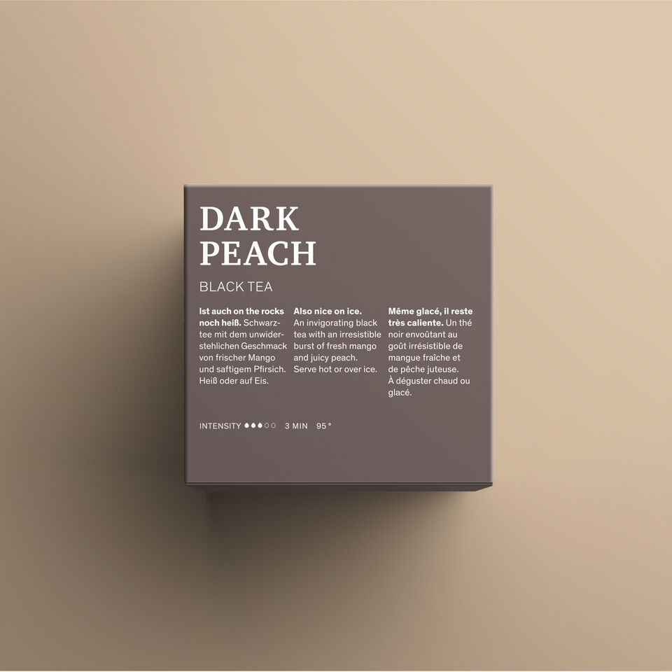 Dark Peach Packaging back