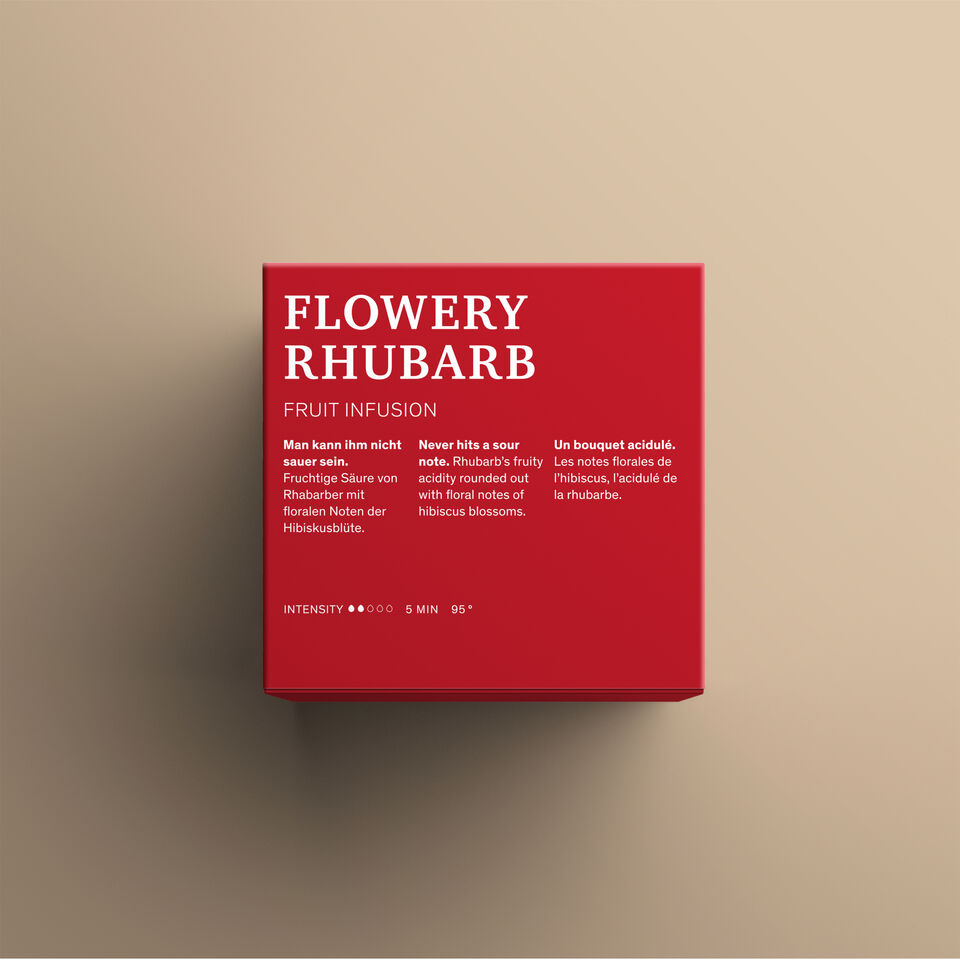 Flowery Rhubarb Packaging back