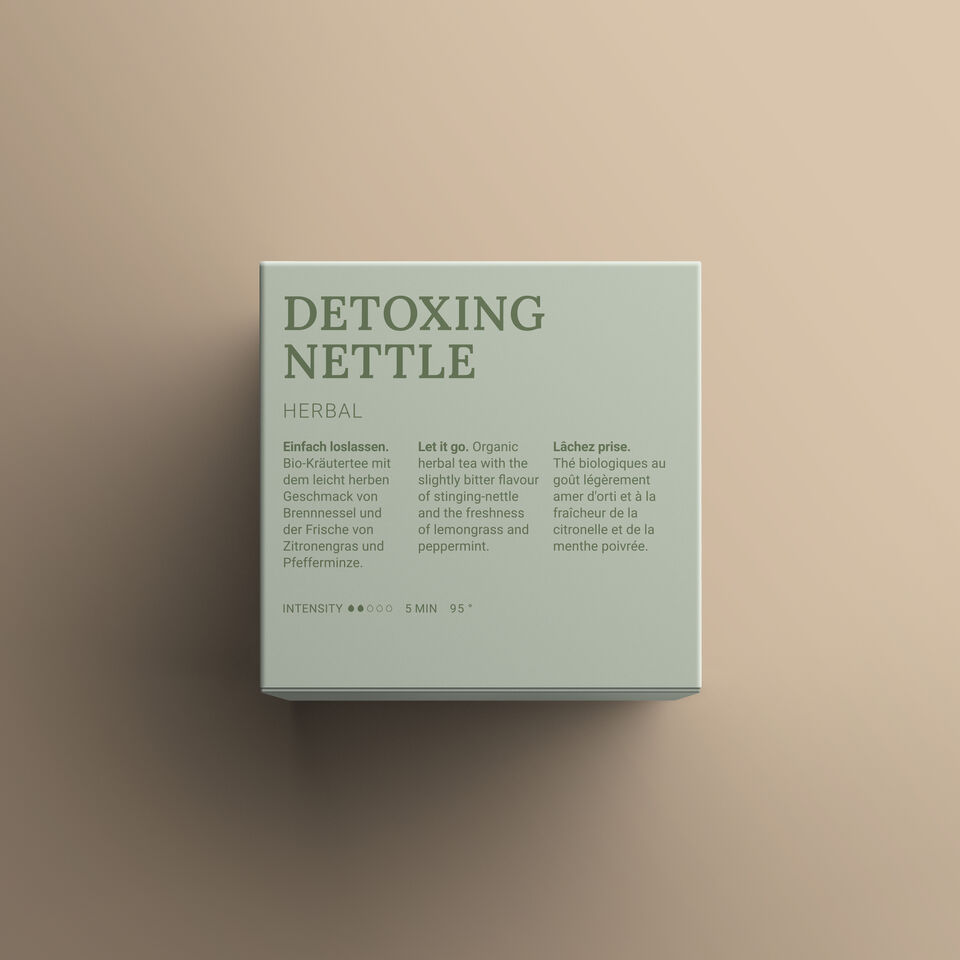Avoury Produktverpackung Detoxing Nettle Rückseite