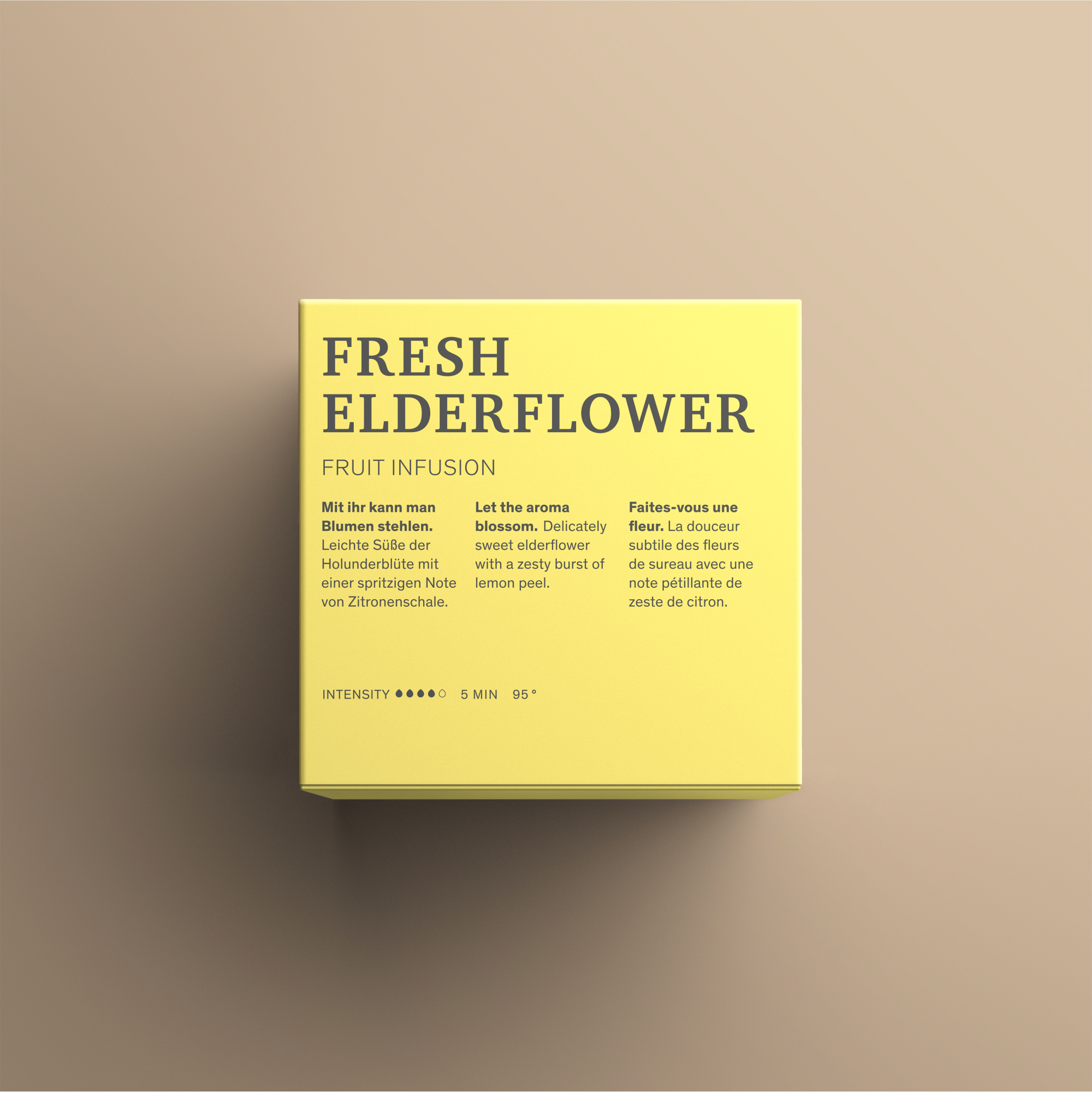 Fresh Elderflower Teeverpackung Rückseite